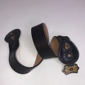 Etro | Accessories | Etro Purple Leather Belt Metal Hook  display picture 3